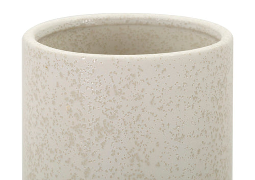Beige keramische vaas met bollen cm ø 16x28