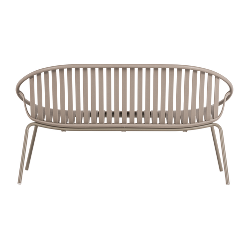 WOOOD bank 2-zits Bruce - Polypropeen/Metaal - Zand - 74x131x74