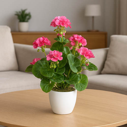 Flourify - kunstbloem - Geraniumstruik - 40 cm - vtwonen shop