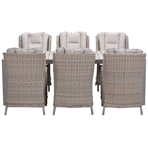 Garden Impressions tuinset Marbella - Penang - vintage willow - 230x100 cm - 7-delig
