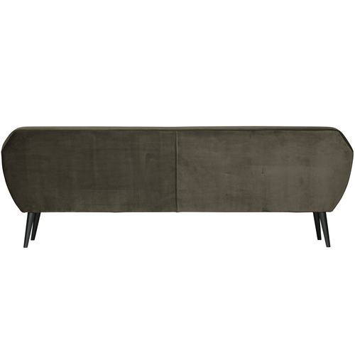 WOOOD 4-zits bank Rocco - Velvet - Warm Groen - 75x230x82 - vtwonen shop