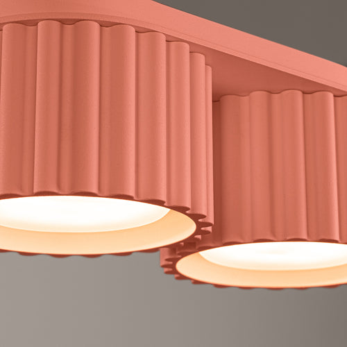 Sollux Lighting Plafondlamp AURA 2 perzik Gx53 - 21x10x12cm