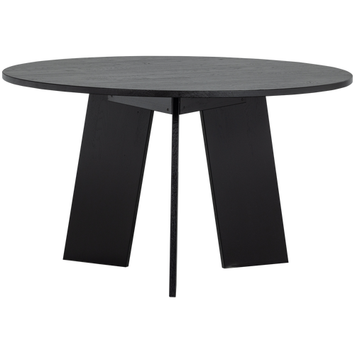 Basiclabel eettafel Fries - Eiken - Blacknight - 75x129x129 - vtwonen shop