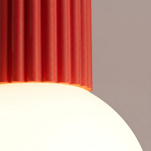 Sollux Lighting Plafondlamp HALO rood IP44 - 12x12x21cm