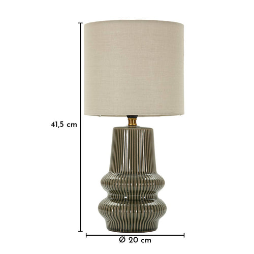 Mauro Ferretti tafellamp - Ø 20x41,5 cm - groen/beige