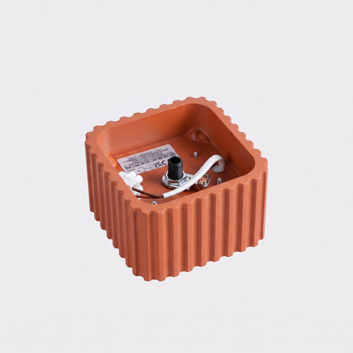 Sollux Lighting Plafondlamp RIFF 1 rode oker Gx53 - 10x10x6cm