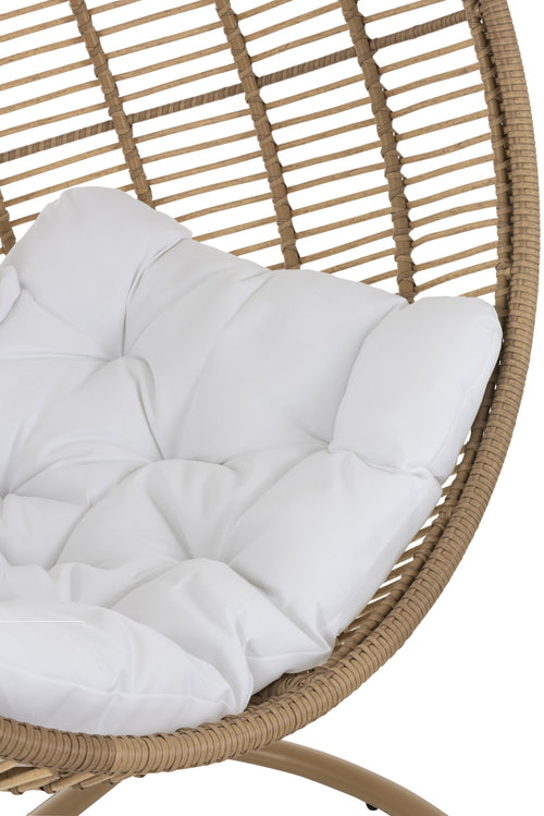 J-Line hangstoel Rond - staal - naturel