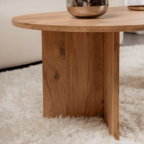 Calicosy - IRIS Ovale salontafel L119 cm - Kasjmier - 60x119x39,8 cm