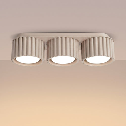 Sollux Lighting Plafondlamp AURA 3 taupe Gx53 - 32,5x10x8cm