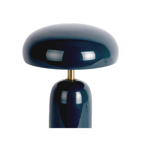 Leitmotiv tafellamp Catania Mushroom - blauw - Ø17.5cm