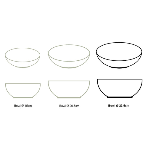 vtwonen - Painted Slakom - Blauw, Wit - Porselein - 23.5cm - vtwonen shop