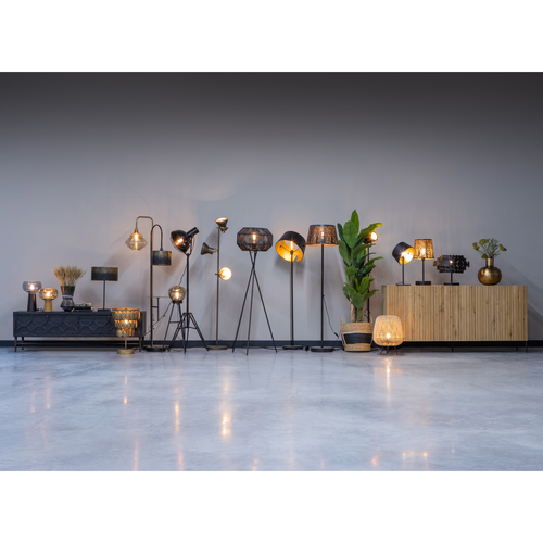 BePureHome vloerlamp Blackout - Metaal - Zwart - 160x30x43 - vtwonen shop