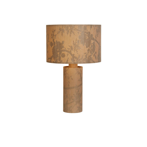 Searchlight Isla 1-lichts tafellamp, gerecycled papier en zwart metaal