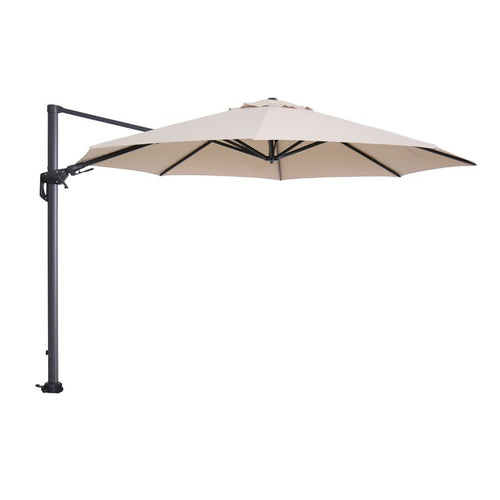 Hawaii parasol - Ø350 cm - carbon black - ecru