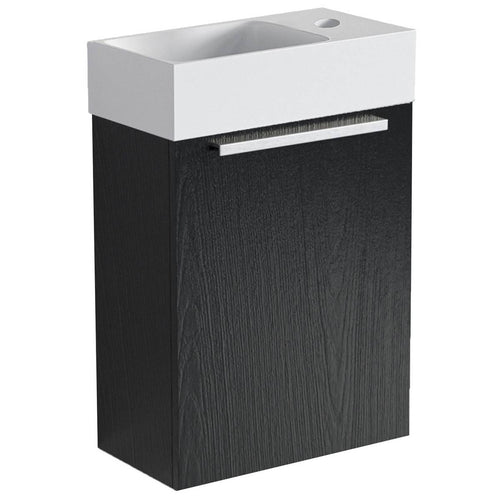 LOMAZOO toiletmeubel Bombay - zwart eiken