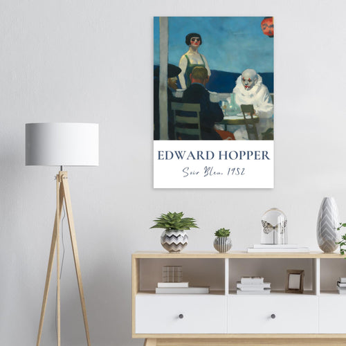 Artfulprints  Edward Hopper - Soir bleu   poster 50x70 cm - vtwonen shop