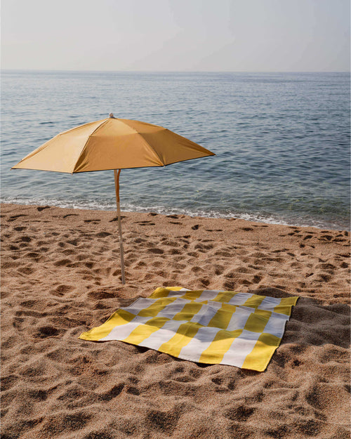 noo.ma Su Beach Towel 100% katoen - Lime & Blue, 160 x 100 cm