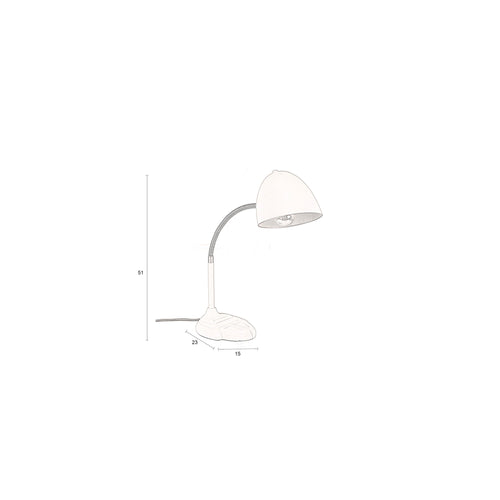 Dutchbone Janna Tafellamp/ Bureaulamp - Beige - vtwonen shop