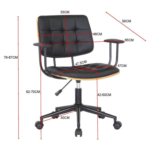 Kare Design Draaibare Bureaustoel Nelly zwart - vtwonen shop