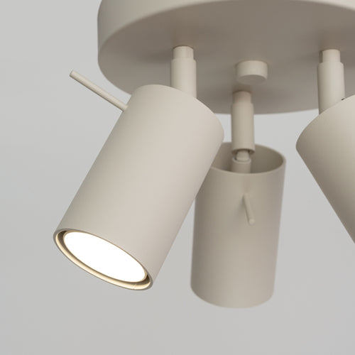 Sollux Lighting Plafondlamp RING 3P beige - 19,5x19,5x18,5cm