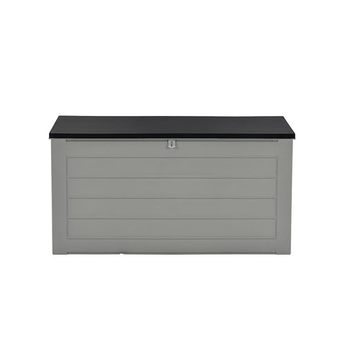 Primo kussenbox - kunststof - 680L - 146x71 cm - donkergrijs - zwart