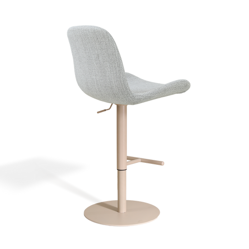Nolon Niva-Fé tulp barkruk grijs melange - verstelbaar - beige poten