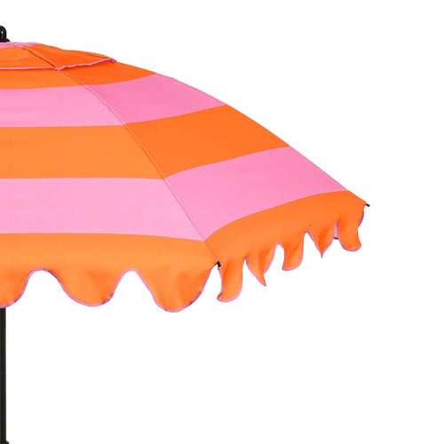Edelman stokparasol Jessy streep oranje - Ø197 x 238 cm