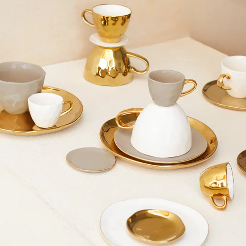 Urban Nature Culture Good Morning bord - Gold -14cm