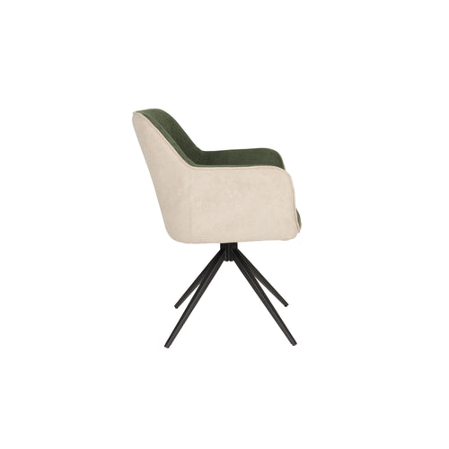Housecraft Living Daley Eetkamerstoelen Beige/Groen - Set van 2 - vtwonen shop