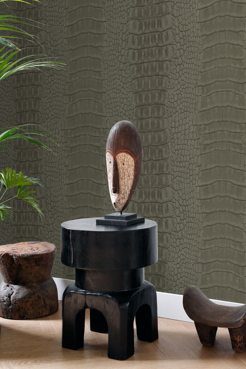 Origin Wallcoverings behang krokodillenhuid taupe - 0,53 x 10,05 m - 347774 - vtwonen shop