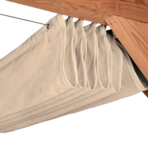 Platinum schaduwdoek Harmonica -gebroken wit - B 3,7m L 3,7m - vtwonen shop