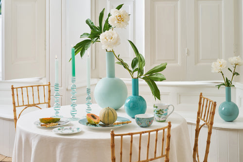 Pip Studio - Bloemenvaas - Blauw - Metaal - 24.5x42cm - vtwonen shop