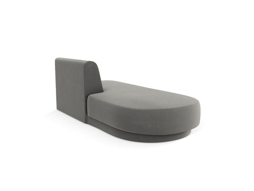 Micadoni Module Miley 2-zits, flueel lichtgrijs - 90x158x70cm