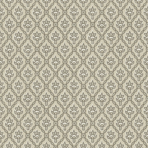 ESTAhome behang vintage bloemen grijs - 50 x 900 cm - 132012