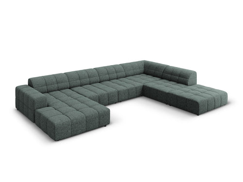 Cosmopolitan Design Panoramische hoekbank rechts Chicago 7-zits, chenille olie - 263x375x78cm