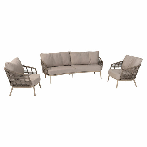 Taste by 4 Seasons loungeset Puglia organic latte 3-delig - vtwonen shop