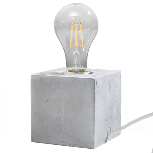 Sollux Lighting Tafellamp ARIZ beton - 10x10x10cm