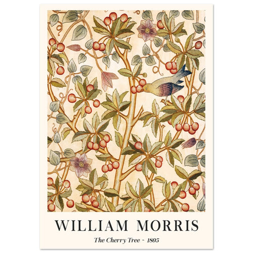 Artfulprints  William Morris - The cherry tree 1895    poster A4 21x29.7 cm - vtwonen shop