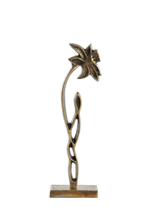 Light & Living ornament DAFFODIL - 12x7.5x40cm - brons