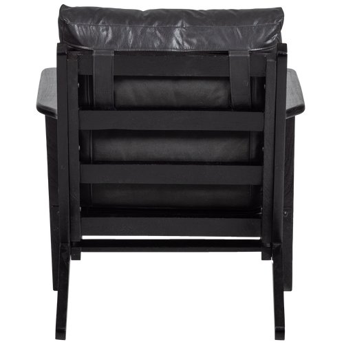 BePureHome fauteuil Houston - Leer- Zwart - 86x71x71 - vtwonen shop