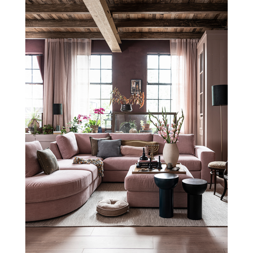 vtwonen hoek element Family - Polyester - Roze - 85x96x96 - vtwonen shop