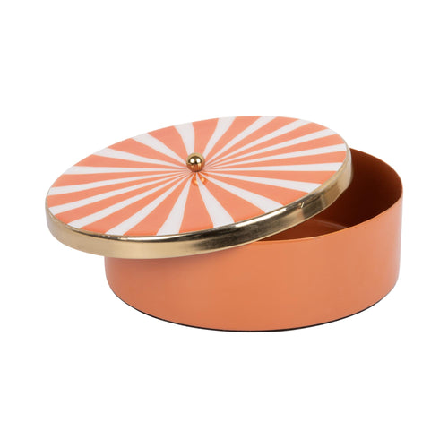 Present Time schaal Candy Swirl Round Groot - oranje - Ø20.5cm - vtwonen shop