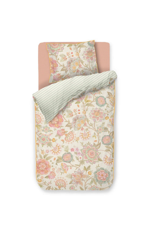 Pip Studio Dekbedovertrek Bombay Bold - 60 x 70 cm - Gebroken wit