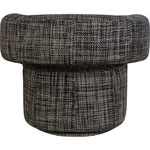 Kare Design Draaifauteuil Maye Bow zwart en wit