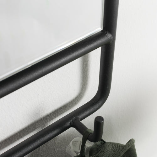 Spinder Design spiegel Clint - Zwart - 5 haken