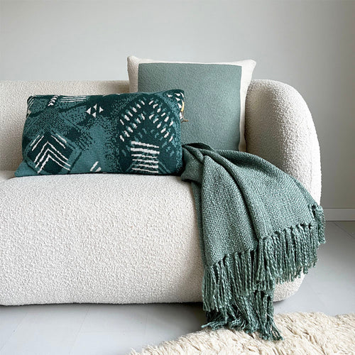 Malagoon plaid Salie - groen - 125x150cm