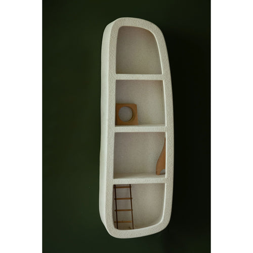 Dutchbone Veda Wandkast 3 Planken Gerecycled marmer Beige - vtwonen shop