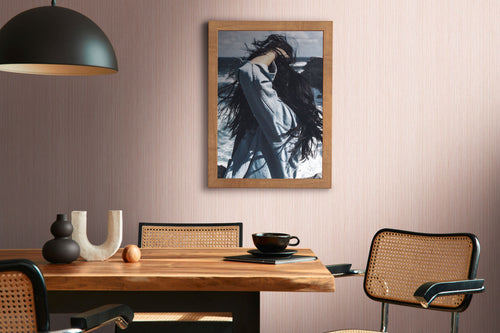 A.S. Création behang effen roze en beige - 53 cm x 10.05 m - AS-388201