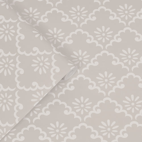 Laura Ashley vliesbehang Coralie - Dove Grey - vtwonen shop