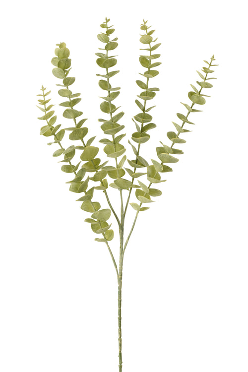 J-Line eucalyptus - kunststof  - lichtgroen - 6 stuks